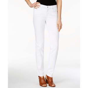 Jeans Skinny Curvy-Fit da Donna Style Co, Bianchi, Lunghezza Regolare, in Denim Traspirante e Lavabile, Taglia XL, Stile Semplice e alla Moda - Product Image 1