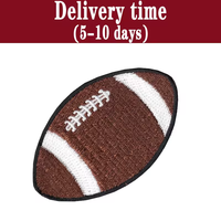 Vente chaude Balles de sport personnalisées Coeurs Basket-ball Volley-ball Football Tennis Baseball Fer à repasser sur des patchs de broderie. patchs de fer