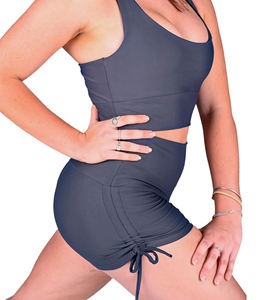 Haute qualité 100% coton décontracté femmes Shorts dernière conception avec impression de Logo personnalisé fermeture à la taille élastique respirant chaud - Product Image 3