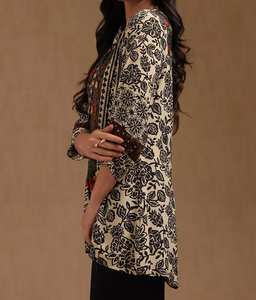 Kurta กับกางเกงทรงหลวมสีดำสีเบจเสื้อผ้าอินเดียและปากีสถานสำหรับผู้หญิง - Product Image 2