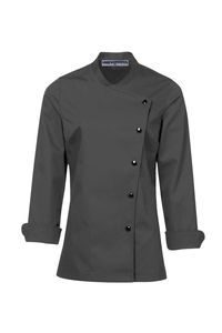 Chaqueta de abrigo de Chef profesional para mujer, manga larga, polialgodón, logotipo personalizado, uniforme culinario, servicio de comida, restaurante de catering - Product Image 4