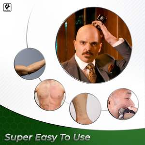 Kit de Afeitado Masculino Impermeable IPX7, Afeitadora Rotativa con Estuche de Viaje, Cuchillas Dobles Triples para Cara y Cuerpo, Lavable y Reemplazable - Product Image 5