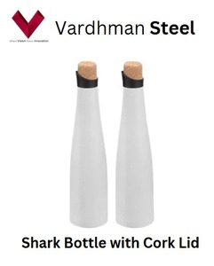 Bouteille Shark avec bouchon en liège 650 ML à prix avantageux, plongez dans le style avec la bouteille Shark, bouteille à boisson inspirée des requins - Product Image 5