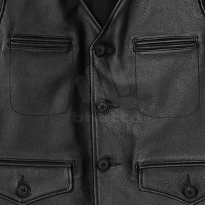 Chaleco de Cuero para Hombre, Nueva Edición, Alta Calidad, Precio Bajo, Nuevo Diseño, Según Demanda del Cliente - Product Image 5