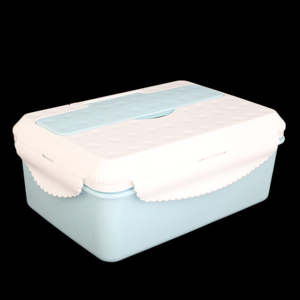 <b>Lunch</b> <b>Box</b> With Spoon - Blue - Product Image 2