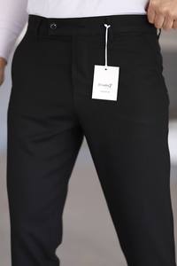 Pantalon habillé droit marron pour homme, coupe régulière, grande taille, décontracté, pour le bureau, confortable, en coton mi-lourd, style hip-hop - Product Image 3