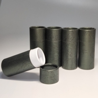 1 oz /30ml Tube en carton kraft rond en papier kraft Boîte d'emballage compte-gouttes en verre pour bouteille d'huile essentielle