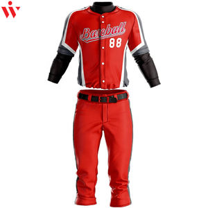 Jersey de béisbol sublimado de poliéster 100% hecho a medida profesional conjunto completo de ropa deportiva transpirable - Product Image 5