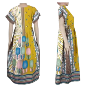 Nuevo estilo, ropa de dormir informal para mujer, pantalón de rayón de talla Jumbo con estampado Floral de verano, Cintura elástica de Color sólido, bordado hasta la rodilla Simple - Product Image 6