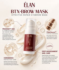 Crème pour sourcils ELAN Professional Line BTX-BROW, réparation efficace et nourrissante, 10 ml - Product Image 3