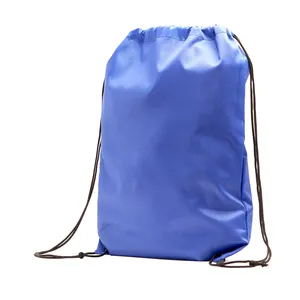 Zaino sportivo sostenibile in RPET dorato con coulisse per gadget promozionali - Product Image 3