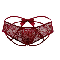 Low Waist Micro Perspective Spitze Männliches Dreieck Bett Verführer ische Kleine Tasche Hüfte Sexy Jungen Unterwäsche Dünne Flache Hose