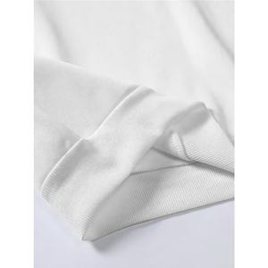 Sweat à capuche épais blanc pur pour homme et pantalon de survêtement large à cordon de serrage assorti, marque privée OEM - Product Image 4