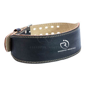 เข็มขัดยกน้ำหนักออกกำลังกายหนังวัวแบบก้านโยกออกแบบมาสำหรับการฝึกซ้อม - Product Image 1