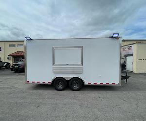 First-Class 26ft Quality Fast Food Mobile Kitchen Trailer Used Equipped Hot Dog Food Cart for Snack Foods Ready for Export - Product Image 1