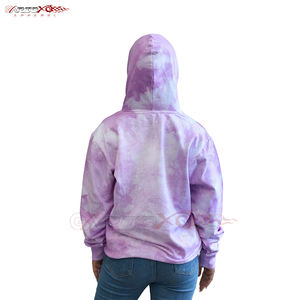 Breathable Fabric Womens <b>Hoodie</b> With Bold <b>Tie</b> <b>Dye</b> Print And Slim Cut For Active Use Lightweight <b>Tie</b> <b>Dye</b> <b>Hoodie</b> - Product Image 4