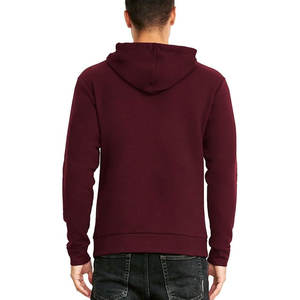 Marque privée personnalisée avant du métier à tisser couleur unie hiver 100% coton 20% Ployester sweat à capuche pour confortable Slim Fit sweat à capuche - Product Image 6