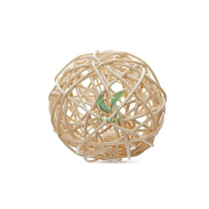 Bolas de ratán decorativas modernas para vacaciones Estilo natural en colores neutros - Product Image 4