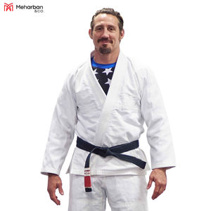 Uniformes de Karate de algodón 100% de alta calidad, logotipo personalizado, ropa de artes marciales BJJ con pantalones cortos, precio al por mayor - Product Image 2