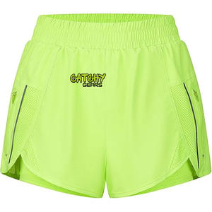 Shorts de course pour hommes personnalisés, style hip-hop, respirants, camouflage, taille élastique, polyester/coton, séchage rapide - Product Image 1