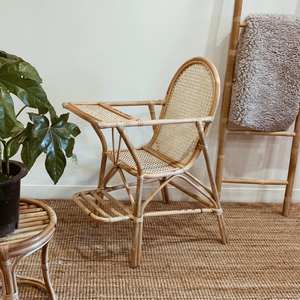 Silla alta de ratán hecha a mano para bebés y niños pequeños, sillas de alimentación personalizadas, venta al por mayor - Product Image 4