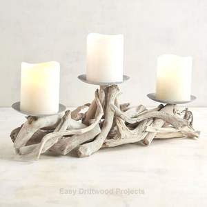 Produits spéciaux-Bougeoir en bois utilisé pour la décoration de la maison - Product Image 2