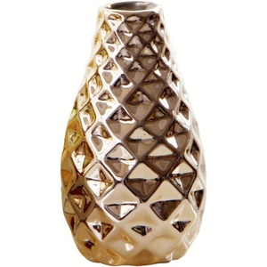 Vase à fleurs en métal au design martelé poli miroir Décoration intérieure luxueuse pour de superbes compositions florales - Product Image 3