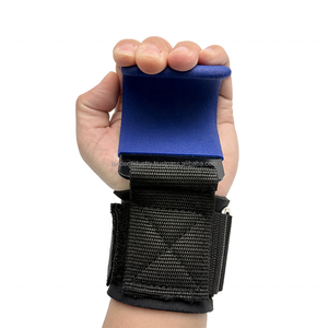 Sangles de poignet rembourrées en néoprène pour la musculation, crochets de traction, poignées de levage robustes avec crochet - Product Image 6