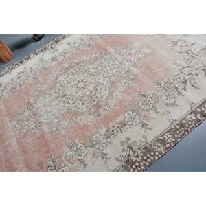 Classique blanc gris 6.3 X 10.1ft laine tapis turc Patchwork salon tapis pour chambre Latex support Rectangle couloir - Product Image 5