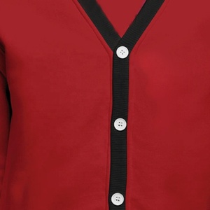 เสื้อสเวตเตอร์ถักอะคริลิคสีแดงสำหรับใส่ได้ทุกเพศเสื้อสเวตเตอร์ถักลายปักหลากสีตามสั่งสำหรับใส่ได้ทั้งหญิงและชาย - Product Image 6