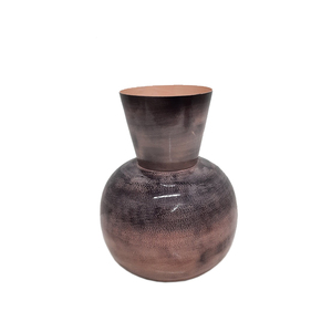 Florero de Metal de hierro hecho a mano, diseño impreso, acabado de melocotón, latón para el hogar, boda, decoración de mesa, diseño impreso, hierro - Product Image 4