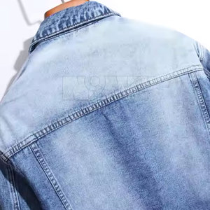 Nouveau à la mode hommes jean veste 100% coton tenue décontracté Style Unique hommes jean veste pour la vente en ligne - Product Image 3