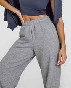 Personnalisé Charcoal Marl Jogging de Sport pour Femmes Jambe Droite Polaire Éponge Soft Touch Pantalons de Survêtement pour Femmes Pantalons et Pantalons pour Femmes - Product Image 3