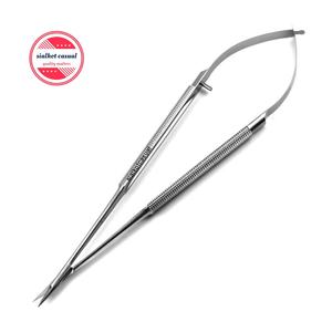 Tijeras de mango Micro Spring, instrumentos médicos de alta calidad, 7 pulgadas (18cm), 8mm d, puntas CVD, cirugía - Product Image 3