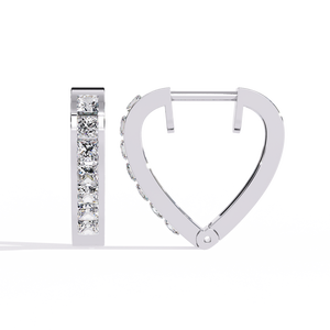 Boucles d'oreilles en or 18 carats brillantes avec diamant de laboratoire, boucles d'oreilles de qualité supérieure - Product Image 5