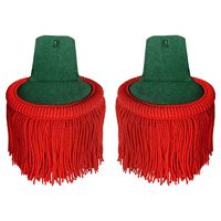 Epaulettes Clásicas de Hombro de la Legión Extranjera Francesa, Bordadas, Reutilizables, de Alta Calidad, con Flecos, en Tela de Lona, para Coser