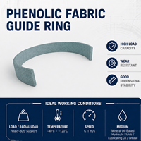 Bague de guidage en tissu phénolique, bande anti-usure pour cylindre, bande de roulement en résine haute résistance, bague anti-usure à faible friction pour tige de piston