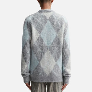 Pull personnalisé pour homme 2026, broderie personnalisée, polyester/coton/polaire de haute qualité, tricot d'hiver avec boutons - Product Image 4