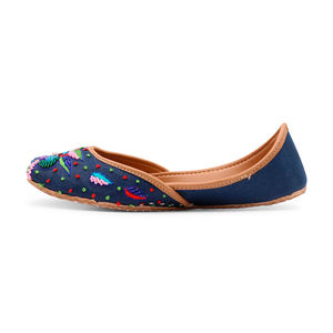 Fiesta hecha a mano Jutti Punjabi estilo Khussa para venta en línea último diseño nueva llegada cómoda señoras paquistaní Khussa - Product Image 3