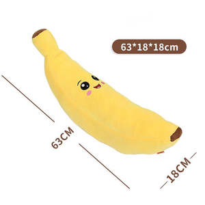 Jouet à mâcher pour chien en peluche écologique en forme de banane, interactif, durable, avec son, pour la santé dentaire - Product Image 3