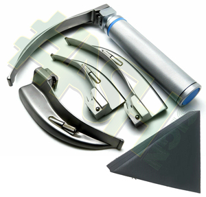 Laryngoscope LED à 4 lames Macintosh, manuel, conventionnel, poignée moyenne, en acier inoxydable, diagnostic de l'acuité visuelle, ORL, ISO13485 CE - Product Image 5