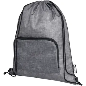 Borse Sportive Pieghevoli in Tessuto Riciclato Eco-Friendly con Sacchetto Promozionale con Coulisse - Essenziali per il Bagaglio - Product Image 1