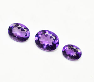 Améthyste violette facettée ovale VVS, pierre précieuse naturelle, propre à l'œil, toutes tailles calibrées, améthyste naturelle pour la fabrication de bijoux - Product Image 3