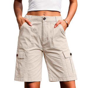 Pantalones Cortos Cargo para Mujer, Hechos a Medida, de Secado Rápido, Transpirables, de Lona 100% Algodón - Product Image 1
