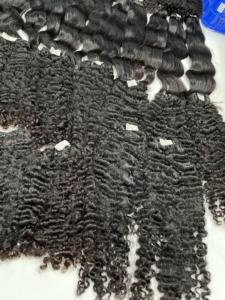 Bundles de cheveux bouclés Cheveux cambodgiens bruts non transformés vierges Kinky Curly Bundles avec extensions de cheveux humains - Product Image 6