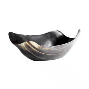 Petit bol en corne de buffle Mirha jepenese naturel par artisanat croissant - Product Image 2