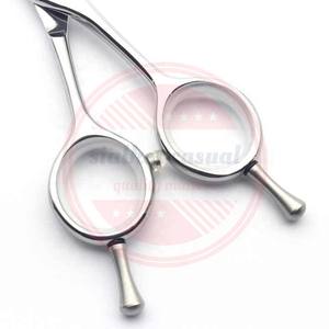 Venta al por mayor de alta calidad para mascotas, perros y gatos, tijeras curvas de adelgazamiento para uso diario en su salón - Product Image 6