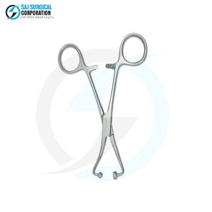 Pince à serviettes manuelle professionnelle à articulation bilatérale en acier inoxydable pour une maintien sécurisé à long terme, usage en chirurgie générale - Product Image 1