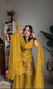 เสื้อปาร์ตี้สวยๆและพลาสโซ่กับแฟนซี duppata - Product Image 5