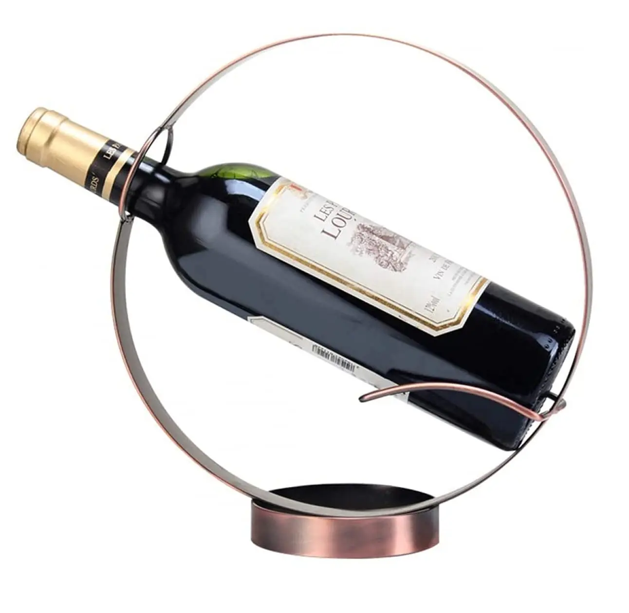 Porta vino in metallo porta portabottiglie vino porta portabottiglie vino forma rotonda per feste teatrali Bar